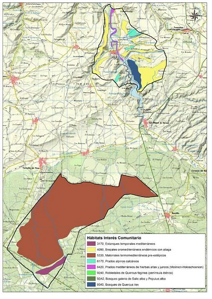 Mapa realizado con cartografía SIG
