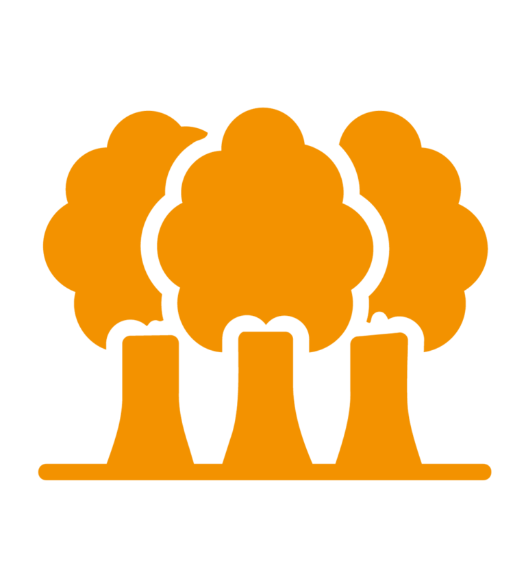 Icono gestión forestal. Árboles